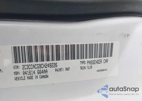 2012 Chrysler 300 Limited из США, поврежденный, VIN 2C3CCACG9CH249226